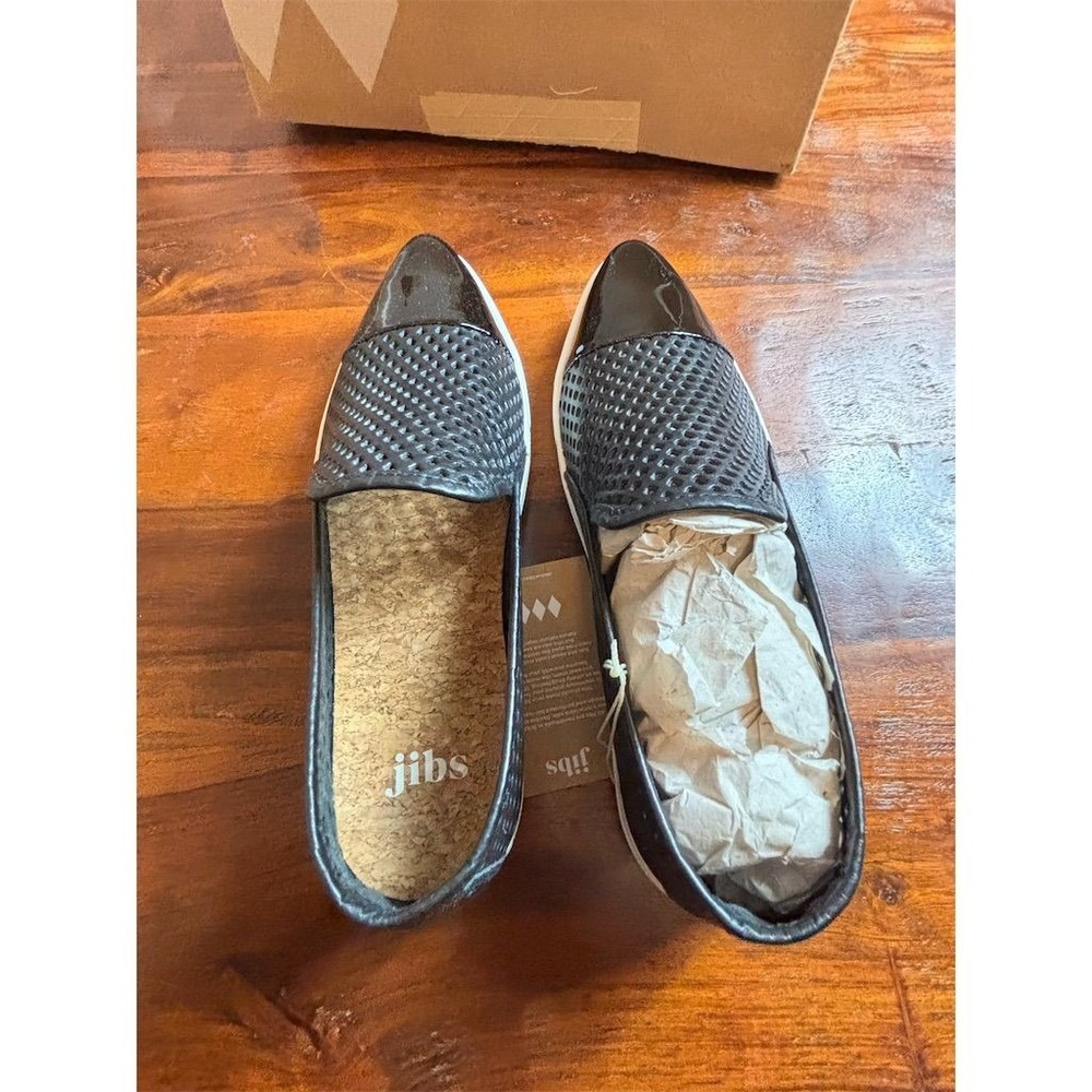 Black Slip-On Perforated Sneakers - Picture 2 of 5